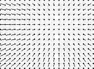 Frontal approach vector field