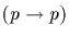 $(p \rightarrow
p)$