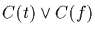$C(t) \vee C(f)$