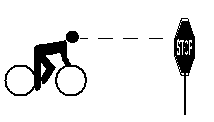 Bike approaching sign
